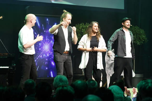 Gude Leude bei der 10. Verleihung des Comedy-Preises Recklinghäuser Hurz im Ruhrfestspielhaus. Recklinghausen, 21.09.2026