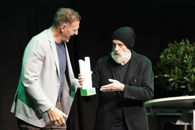 Ralf Moeller und Torsten Sträter bei der 10. Verleihung des Comedy-Preises Recklinghäuser Hurz im Ruhrfestspielhaus. Recklinghausen, 21.09.2026