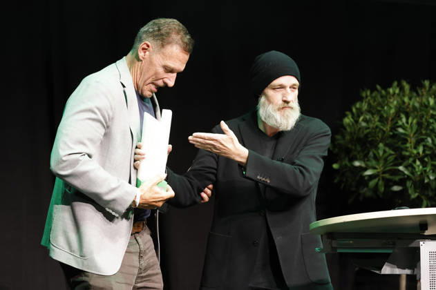 Ralf Moeller und Torsten Sträter bei der 10. Verleihung des Comedy-Preises Recklinghäuser Hurz im Ruhrfestspielhaus. Recklinghausen, 21.09.2026