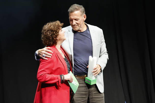 Steffi Neu und Ralf Moeller bei der 10. Verleihung des Comedy-Preises Recklinghäuser Hurz im Ruhrfestspielhaus. Recklinghausen, 21.09.2026