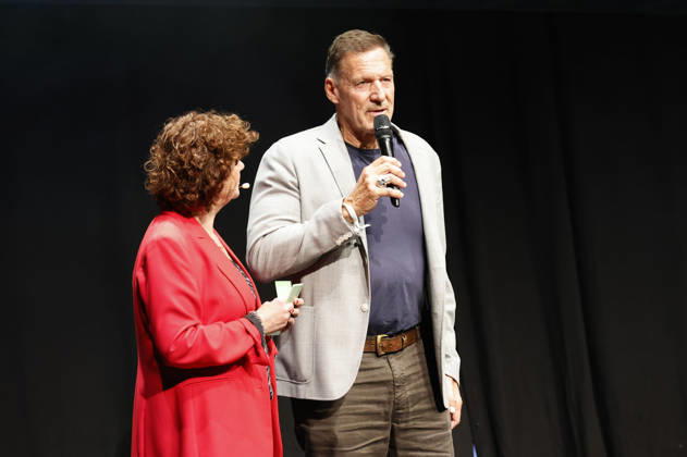 Steffi Neu und Ralf Moeller bei der 10. Verleihung des Comedy-Preises Recklinghäuser Hurz im Ruhrfestspielhaus. Recklinghausen, 21.09.2026