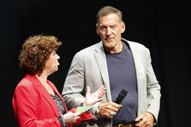 Steffi Neu und Ralf Moeller bei der 10. Verleihung des Comedy-Preises Recklinghäuser Hurz im Ruhrfestspielhaus. Recklinghausen, 21.09.2026