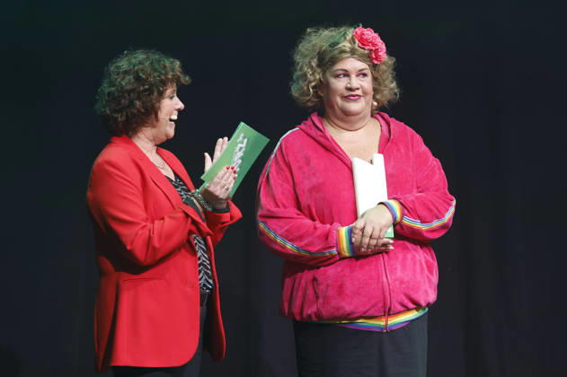 Steffi Neu und Ilka Bessin Cindy aus Marzahn bei der 10. Verleihung des Comedy-Preises Recklinghäuser Hurz im Ruhrfestspielhaus. Recklinghausen, 21.09.2026