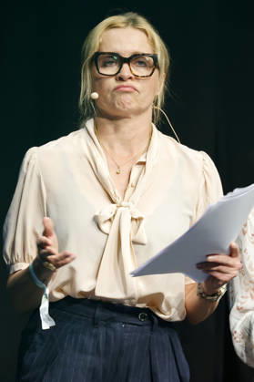 Christine Sommer bei der 10. Verleihung des Comedy-Preises Recklinghäuser Hurz im Ruhrfestspielhaus. Recklinghausen, 21.09.2026