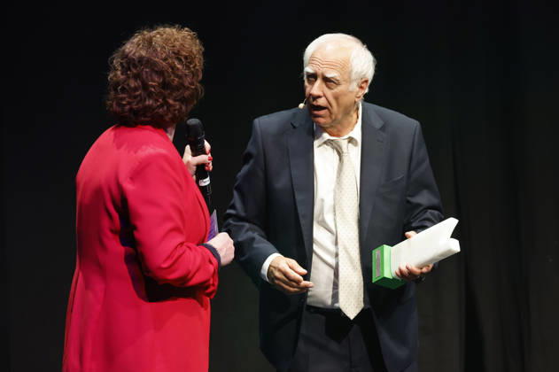 Steffi Neu und Bruno Jonas bei der 10. Verleihung des Comedy-Preises Recklinghäuser Hurz im Ruhrfestspielhaus. Recklinghausen, 21.09.2026