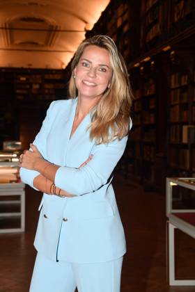 IPA88844610 - Rome, Ministry of Culture: Ceremony to Award the Star to Franco Nero. Pictured: Alessandra Viero Copyright: xVincenzoxLandix xVincenzoxLandix IPA88844610