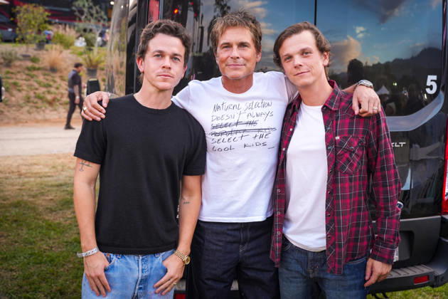 One805Live! benefit concert for first responders. Concert is held at Kevin Costner s estate in Carpinteria, USA Saturday 26th September 2026. Film and TV actor, Rob Lowe, poses with his sons John Owen Lowe and Matthew Lowe at the One805Live! benefit concert with proceeds benefitting first responders of Santa Barbara County. Carpinteria, USA, Saturday 26th September 2026., Credit:JERRY PEREZ Jerry Perez - B6464 Avalon  Copyright: xJERRYxPEREZx xJerryxPerezx-xB6464x xAvalonx 1138660905