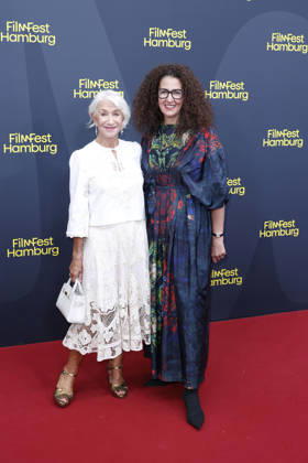 Helen Mirren and Malika Rabahallah (Festival CEO) attend honoring ceremony with Douglas Sirk Award at Cinemaxx Dammtor on Septmeber 29, 2026 in Hamburg, Germany Helen Mirren receives the Douglas Sirk Award at the 34th Filmfest Hamburg, Germany
