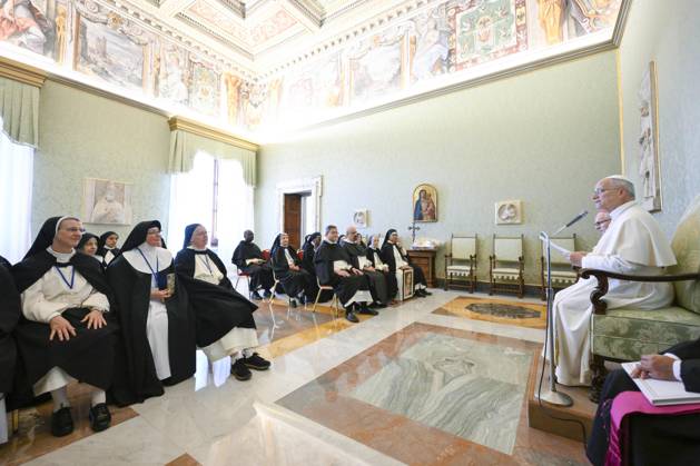 ITALY - PRIVATE AUDIENCE - VATICAN-2026 9 30 Italy, Rome, Vatican, 2026 9 30 Pope Leo XIV riceve In a private audience: Members of the International Commission of Contemplative Dominican Nuns in The Vatican . EDITORIAL USE ONLY - NO BOOKS Copyright: xVATICANxMEDIA xCatholicxPressxPhotox