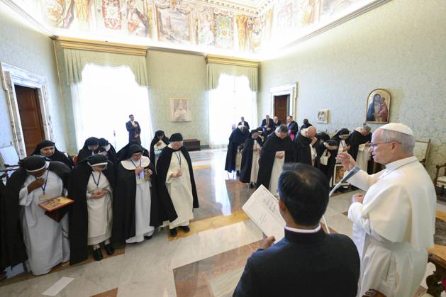 ITALY - PRIVATE AUDIENCE - VATICAN-2026 9 30 Italy, Rome, Vatican, 2026 9 30 Pope Leo XIV riceve In a private audience: Members of the International Commission of Contemplative Dominican Nuns in The Vatican . EDITORIAL USE ONLY - NO BOOKS Copyright: xVATICANxMEDIA xCatholicxPressxPhotox