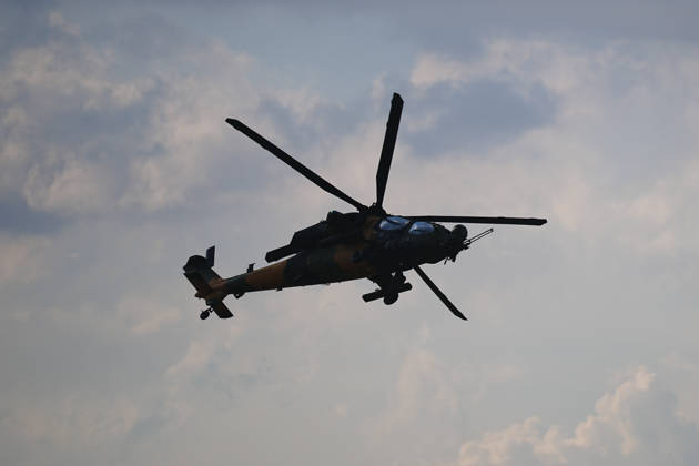 TEKNOFEST Southeast in Turkiye s Sanliurfa SANLIURFA, TURKIYE - OCTOBER 1: A T-129 (ATAK) helicopter performs a demonstration flight during the 15th edition of the Aviation, Space and Technology Festival (TEKNOFEST), the world s largest aviation, space and technology festival, on its second day at Sanliurfa GAP Airport in Sanliurfa, Turkiye, on October 1, 2026. Adem Kutucu Anadolu Sanliurfa Turkey. Editorial use only. Please get in touch for any other usage. Copyright: x2026xAnadoluxAdemxKutucux