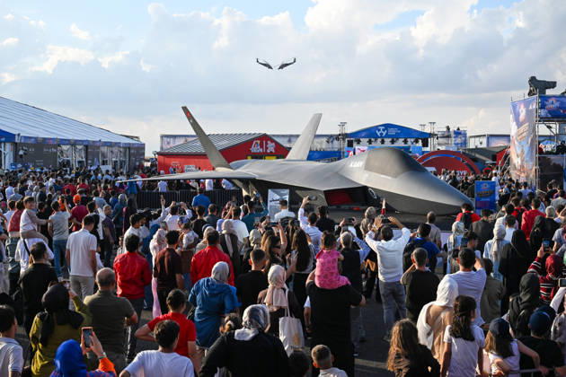 TEKNOFEST Southeast in Turkiye s Sanliurfa SANLIURFA, TURKIYE - OCTOBER 1: Visitors enjoy the Aviation, Space and Technology Festival (TEKNOFEST), as it continues on its second day at Sanliurfa GAP Airport in Sanliurfa, Turkiye, on October 1, 2026. Ozkan Bilgin Anadolu Sanliurfa Turkey. Editorial use only. Please get in touch for any other usage. Copyright: x2026xAnadoluxOzkanxBilginx