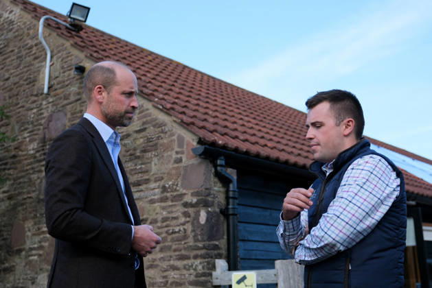Britain s Prince William on a visit examining the role of regenerative farming in climate resilience, in Hereford Britain s Prince William meets Harry Davies, the incoming tenant of the Duchy of Cornwall s first regenerative Farm Business Tenancy, during a visit to examine the role of regenerative farming in climate resilience in Hereford, Britain, October 1, 2026., Credit:Mathieu Willcocks PA ROTA - B68 Avalon UNITED KINGDOM, Hereford  Copyright: xMathieuxWillcocksx xPAxROTAx-xB68x xAvalonx 1139840892