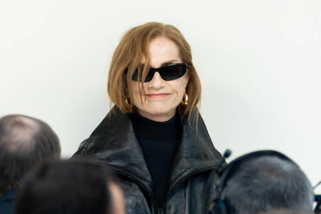 PFW - Balenciaga - Arrivals NB Isabelle Huppert arrived at the Balenciaga Womenswear Spring Summer 2027 show as part of Paris Fashion Week on October 01, 2026 in Paris, France. Photo by Nasser Berzane ABACAPRESS.COM Paris France  Copyright: xBerzanexNasser ABACAx