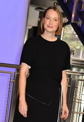 NEW YORK, NY- OCTOBER 1: Samantha Sloyan pictured during a visit to he Empire State Building Ahead of the Release of Mike Flannigan s Carrie on October 1, 2026 in New York City. Copyright: xmpi099 MediaPunchx