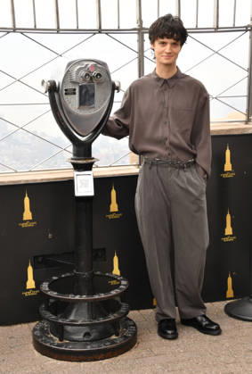 NEW YORK, NY- OCTOBER 1: Arthur Conti pictured during a visit to he Empire State Building Ahead of the Release of Mike Flannigan s Carrie on October 1, 2026 in New York City. Copyright: xmpi099 MediaPunchx