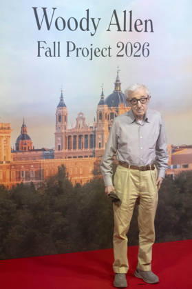 Woody Allen beim offiziellen Empfang zum Drehstart des Woody Allen Fall Project 2026 in den Teatros del Canal. Madrid, 01.10.2026