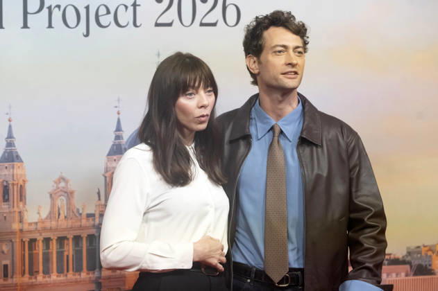 Alexi Wasser und Peter Vives beim offiziellen Empfang zum Drehstart des Woody Allen Fall Project 2026 in den Teatros del Canal. Madrid, 01.10.2026