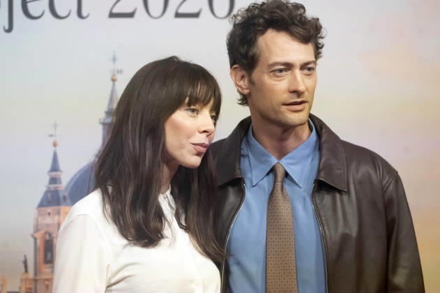 Alexi Wasser und Peter Vives beim offiziellen Empfang zum Drehstart des Woody Allen Fall Project 2026 in den Teatros del Canal. Madrid, 01.10.2026