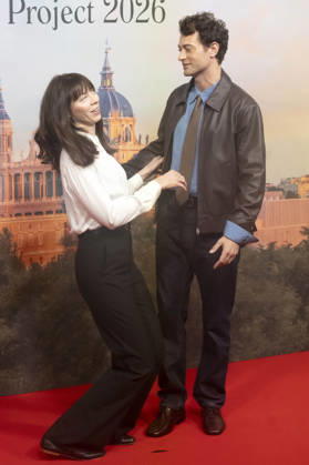 Alexi Wasser und Peter Vives beim offiziellen Empfang zum Drehstart des Woody Allen Fall Project 2026 in den Teatros del Canal. Madrid, 01.10.2026