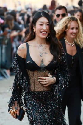 Peggy Gou at the Schiaparelli Spring Summer 2027 Women’s Ready-to-Wear Collection fashion show during Paris Fashion Week (PFW) on October 1, 2026. Florian Lavielle, Bestimage. Schiaparelli’s Spring Summer 2027 Women’s Ready-to-Wear Collection fashion show at Paris Fashion Week (PFW) on October 1, 2026, Paris, France  Copyright: xFlorianxLaviellex xBestimagexFlorianxLaviellex xBestimagex