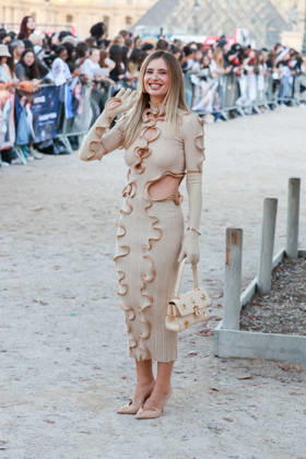 Xenia Adonts at the Schiaparelli Spring Summer 2027 Women’s Ready-to-Wear Collection fashion show during Paris Fashion Week (PFW) on October 1, 2026. Florian Lavielle, Bestimage. Schiaparelli’s Spring Summer 2027 Women’’s Ready-to-Wear Collection fashion show at Paris Fashion Week (PFW) on October 1, 2026, Paris, France  Copyright: xFlorianxLaviellex xBestimagexFlorianxLaviellex xBestimagex