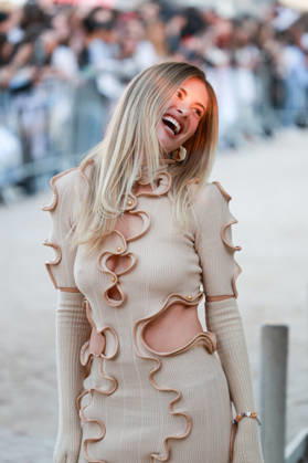 Xenia Adonts at the Schiaparelli Spring Summer 2027 Women’s Ready-to-Wear Collection fashion show during Paris Fashion Week (PFW) on October 1, 2026. Florian Lavielle, Bestimage. Schiaparelli’s Spring Summer 2027 Women’’s Ready-to-Wear Collection fashion show at Paris Fashion Week (PFW) on October 1, 2026, Paris, France  Copyright: xFlorianxLaviellex xBestimagexFlorianxLaviellex xBestimagex