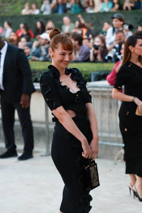Louise Bourgoin at the Schiaparelli Spring Summer 2027 Women’s Ready-to-Wear Collection fashion show during Paris Fashion Week (PFW) on October 1, 2026. Florian Lavielle, Bestimage. Schiaparelli’s Spring Summer 2027 Women’s Ready-to-Wear Collection fashion show at Paris Fashion Week (PFW) on October 1, 2026, Paris, France  Copyright: xFlorianxLaviellex xBestimagexFlorianxLaviellex xBestimagex