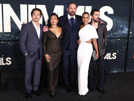 World Premiere Of Netflix s Animals WESTWOOD, LOS ANGELES, CALIFORNIA, USA - OCTOBER 01: Steven Yeun, Adriana Paz, Ben Affleck, Kerry Washington and Luis Gerardo Mendez arrive at the World Premiere Of Netflix s Animals held at Westwood Village Theater on October 1, 2026 in Westwood, Los Angeles, California, United States. Westwood Westwood Village Theater California United States Copyright: xXavierxCollin ImagexPressxAgencyx