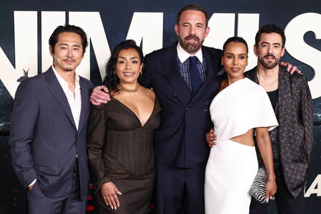 World Premiere Of Netflix s Animals WESTWOOD, LOS ANGELES, CALIFORNIA, USA - OCTOBER 01: Steven Yeun, Adriana Paz, Ben Affleck, Kerry Washington and Luis Gerardo Mendez arrive at the World Premiere Of Netflix s Animals held at Westwood Village Theater on October 1, 2026 in Westwood, Los Angeles, California, United States. Westwood Westwood Village Theater California United States Copyright: xXavierxCollin ImagexPressxAgencyx