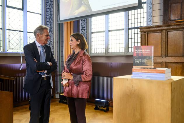 Leiden, The Netherlands, 2026-10-02 11:09:01 LEIDEN, 02-10-2026, Leiden University. King Willem Alexander receives the results of the independent research into the role of the House of Orange-Nassau in the colonial history of the Netherlands in the Academy Building of Leiden University. Principal investigator Prof. Dr. Gert Oostindie presents the King with the five books on which approximately sixty researchers have worked over the past few years, including the comprehensive popular book *Oranje en de KoloniÃ«n, 1600-2025. De kolonie geschiedenis van het Huis Oranje-Nassau*. PHOTO: NLBeeld Patrick van Emst. In the photo: Prof. Dr. Gert Oostindie. Credit: NL Beeld Patrick van Emst  Copyright: xx x