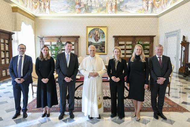 October 2, 2026, CittÃ Del Vaticano: Papa Leone XIV incontra S.E. la Signora Kaja Kallas, Alto Rappresentante per gli Affari Esteri e Vice Presidente della Commissione Europea, CittÃ del Vaticano, 2 ottobre 2026 ANSA Simone Risoluti - Vatican media +++ UFFICIO STAMPA +++ FOTO NON IN VENDITA - DA USARE SOLO PER FINI GIORNALISTICI +++ NPK +++ An handout picture. provided by Vatican media press office, shows Pope Leo XIV meeting H.E. Mrs. Kaja Kallas, High Representative for Foreign Affairs and Vice-President of the European Commission, Vatican City, 2 October 2026 ANSA Simone Risoluti - Vatican media press office handout +++ ANSA PROVIDES ACCESS TO THIS HANDOUT PHOTO TO BE USED SOLELY TO ILLUSTRATE NEWS REPORTING OR COMMENTARY ON THE  - ZUMAa110 20261002_zaf_a110_028 Copyright: xVaticanxMedia SimonexRisolutix
