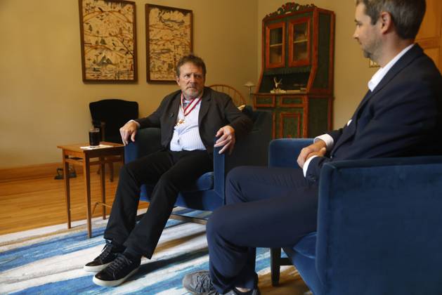 October 2, 2026, Ottawa, On, CANADA: Actor Michael J. Fox speaks during an interview after being invested as a companion of the Order of Canada at Rideau Hall in Ottawa, Friday, Oct. 2, 2026. Ottawa CANADA  - ZUMAc35_ 20261002_zaf_c35_050 Copyright: xPatrickxDoylex