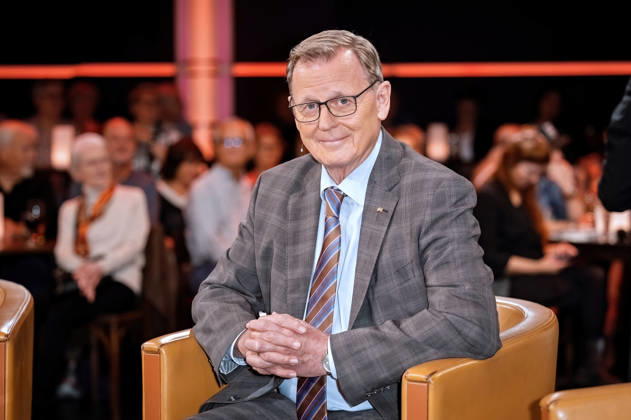 Entertainment Bilder des Tages MDR - Riverboat. Bundestagsvizepräsident Bodo Ramelow anläßlich der Aufzeichnung der MDR - Talkshow Riverboat am 02.10.2026 in der Mediacity Leipzig. 20261002SFL0019