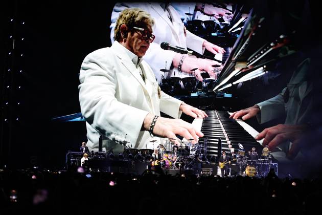 October 2, 2026, Ciudad De Mexico, Ciudad De Mexico, Mexico: TO - 53325 - Mexico City - 02 10 2026 - English singer-songwriter Elton John during his performance at Banorte Stadium in Mexico City part of his - Farewell Yellow Brick Road - farewell tour on a visit titled - Farewell to Mexico -.Clasos photo Ciudad De Mexico Mexico - ZUMAcs4_ 20261002_faa_cs4_081 Copyright: xAlfonsoxManzanox