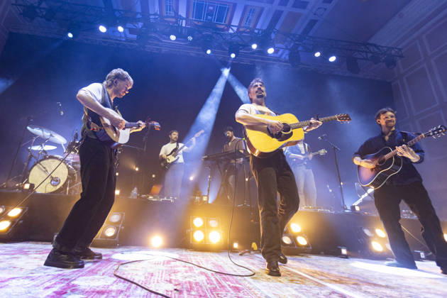 Amble, performs live, at O2 City Hall, Newcastle, UK, on 2 October 2026 Ross McNerney, Robbie Cunningham and Oisin McCaffrey of Amble, performs live, at O2 City Hall, Newcastle, UK, on 2 October 2026, Credit:David Wala Avalon Tyne and Wear, Newcastle Copyright: xDavidxWalax xAvalonx 1140177829