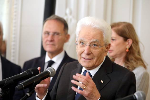 Sergio Mattarella in Monaco PHOTOPQR NICE MATIN Cyril Dodergny Monaco October 3, 2026 Monaco, October 3, 2026, Hotel Hermitage Italian President,Sergio Mattarella, and his daughter Laura, met with Italians residing in Monaco Monaco, October 3, 2026 – Hotel Hermitage – Italian President Sergio Mattarella and his daughter Laura met with Italians residing in Monaco Monaco, France  Copyright: xPHOTOPQR NICExMATIN MAXPPPxCyrilxDodergnyx 20261003NIM4048 20261003NIM4048