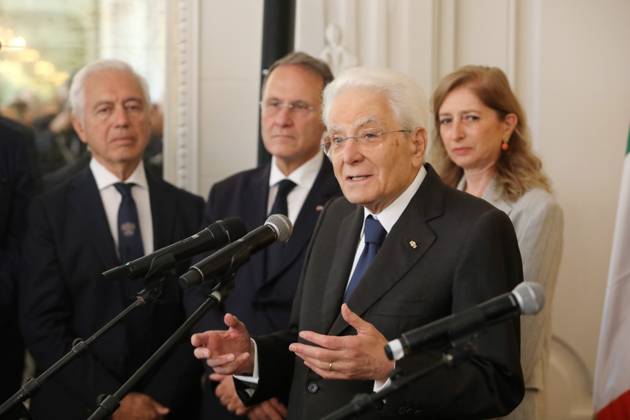 Sergio Mattarella in Monaco PHOTOPQR NICE MATIN Cyril Dodergny Monaco October 3, 2026 Monaco, October 3, 2026, Hotel Hermitage Italian President,Sergio Mattarella, and his daughter Laura, met with Italians residing in Monaco Monaco, October 3, 2026 – Hotel Hermitage – Italian President Sergio Mattarella and his daughter Laura met with Italians residing in Monaco Monaco, France  Copyright: xPHOTOPQR NICExMATIN MAXPPPxCyrilxDodergnyx 20261003NIM4058 20261003NIM4058