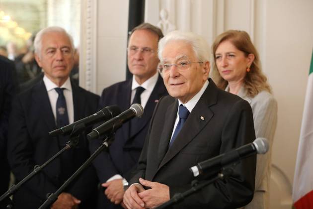 Sergio Mattarella in Monaco PHOTOPQR NICE MATIN Cyril Dodergny Monaco October 3, 2026 Monaco, October 3, 2026, Hotel Hermitage Italian President,Sergio Mattarella, and his daughter Laura, met with Italians residing in Monaco Monaco, October 3, 2026 – Hotel Hermitage – Italian President Sergio Mattarella and his daughter Laura met with Italians residing in Monaco Monaco, France  Copyright: xPHOTOPQR NICExMATIN MAXPPPxCyrilxDodergnyx 20261003NIM4062 20261003NIM4062