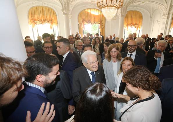 Sergio Mattarella in Monaco PHOTOPQR NICE MATIN Cyril Dodergny Monaco October 3, 2026 Monaco, October 3, 2026, Hotel Hermitage Italian President,Sergio Mattarella, and his daughter Laura, met with Italians residing in Monaco Monaco, October 3, 2026 – Hotel Hermitage – Italian President Sergio Mattarella and his daughter Laura met with Italians residing in Monaco Monaco, France  Copyright: xPHOTOPQR NICExMATIN MAXPPPxCyrilxDodergnyx 20261003NIM4069 20261003NIM4069