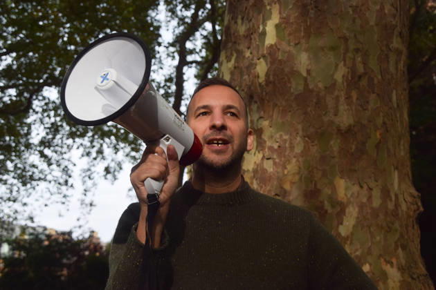 October 3, 2026, London, England, United Kingdom: Green Party leader ZACK POLANSKI gives a speech in St Pancras Gardens as he continues his campaign ahead of the upcoming Holborn and St Pancras by-election. London United Kingdom - ZUMAv130 20261003_zip_v130_002 Copyright: xVukxValcicx
