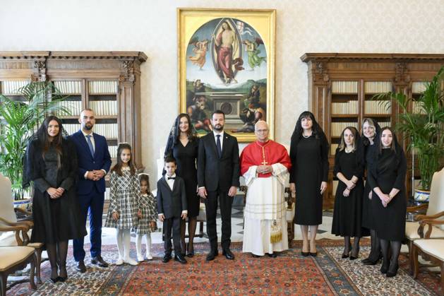 ITALY - PRIVATE AUDIENCE - VATICAN-2026 10 3 Italy, Rome, Vatican, 2026 10 3 Pope Leo XIV receives in a private audience S.E. il Signor Jakov Milatovic, President of Montenegro at The Vatican . EDITORIAL USE ONLY - NO BOOKS Copyright: xVATICANxMEDIA xCatholicxPressxPhotox