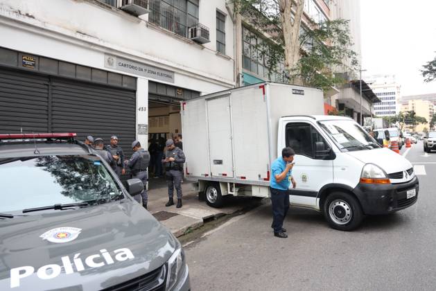 RECORD DATE NOT STATED Ballot boxes leave the electoral office in Bela Vista, Sao Paulo. Sao Paulo (SP), 03 10 2026 2026 elections Electronic ballot boxes leave the 1st electoral office, in Bela Vista, Sao Paulo, to be transported to the polling places for the 1st round of the 2026 elections, scheduled for this Sunday (4).(Foto: Leco Viana Thenews2 imago images) Ballot boxes leave the electoral office in Bela Vista, Sao Paulo. Copyright: xLecoxVianax