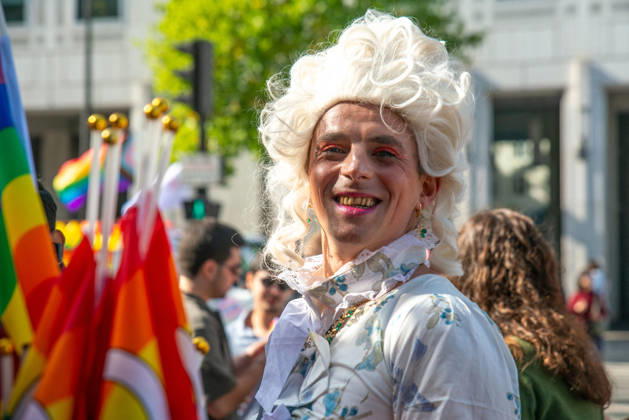 Thousands March During Pride Parade - Paris Thousands of people march from Place d Italie to Bastille during the Pride Parade to defend the rights of LGBTQ+ individuals in Paris, France on October 3, 2026. Photo by Denis Prezat ABACAPRESS.COM Paris France  Copyright: xPrezatxDenis ABACAx