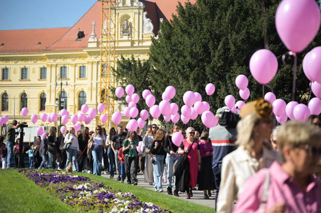 27th Pink Ribbon Day The Europa Donna Croatia association organized the 27th Pink Ribbon Day, dedicated to raising awareness about breast cancer, in Zagreb, Croatia, on October 03, 2026.  LucijaxOcko PIXSELL