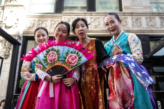 October 3, 2026, New York, New York, USA: 2026 NYC Korean parade participants pose for a photo on their float. New York USA - ZUMAh214 20261003_znp_h214_018 Copyright: xSDxHerzogx