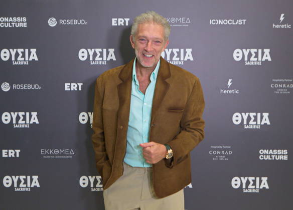 October 3, 2026, Athens, Greece: Director Romain Gavras attends the Greek premiere of his new film Sacrifice at the Onassis Stegi in Athens, joined by international guests including Vincent Cassel and Emily Ratajkowski. The film, which features an all-star cast including Anya Taylor-Joy, Chris Evans, Salma Hayek Pinault, John Malkovich and Charli XCX, was presented in Athens following its international premiere in Toronto. Athens Greece  - ZUMAv62_ 20261003_zaf_v62_012 Copyright: xAristidisxVafeiadakisx