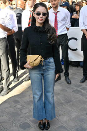 PFW Celine Outside Arrivals Gina Alice arriving at the Celine show during Paris Fashion Week, in Paris, France on 3 October 2026. Photo by Julien Reynaud APS-Medias ABACAPRESS.COM Paris France  Copyright: xReynaudxJulien APS-Medias ABACAx