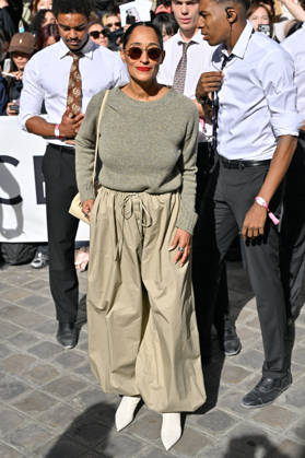 PFW Celine Outside Arrivals Tracee Ellis Ross arriving at the Celine show during Paris Fashion Week, in Paris, France on 3 October 2026. Photo by Julien Reynaud APS-Medias ABACAPRESS.COM Paris France  Copyright: xReynaudxJulien APS-Medias ABACAx