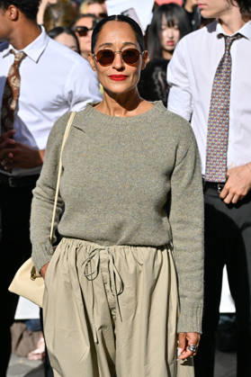 PFW Celine Outside Arrivals Tracee Ellis Ross arriving at the Celine show during Paris Fashion Week, in Paris, France on 3 October 2026. Photo by Julien Reynaud APS-Medias ABACAPRESS.COM Paris France  Copyright: xReynaudxJulien APS-Medias ABACAx